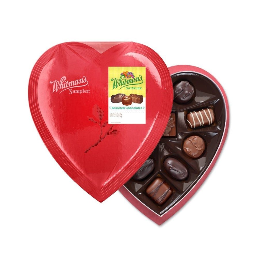 Chocolate Russell Stover | Whitman'S Assorted Chocolates Red Heart, 5.1 Oz.