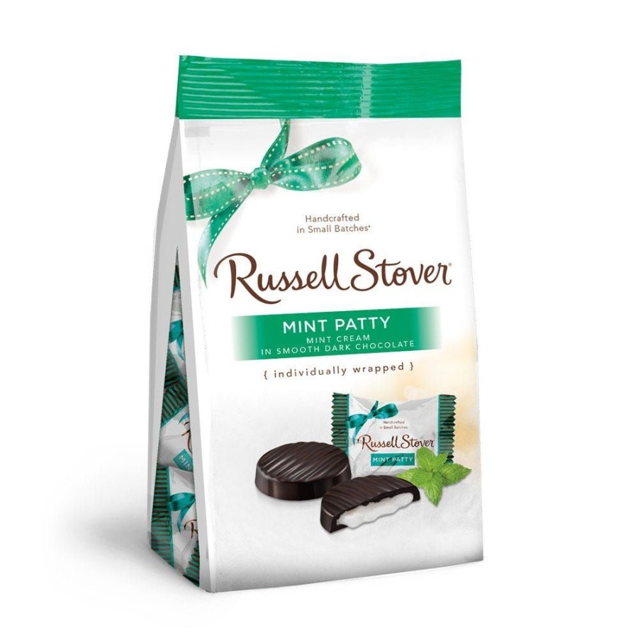 Chocolate Russell Stover | Dark Chocolate Mint Patties Favorites, 6 Oz. Bag