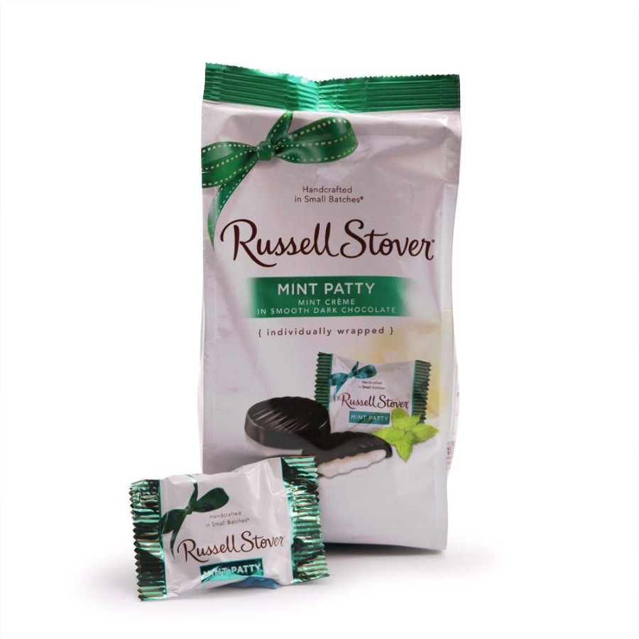 Chocolate Russell Stover | Dark Chocolate Mint Patties Favorites, 6 Oz. Bag