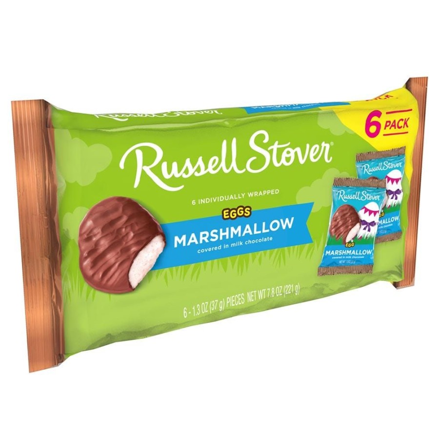 Easter Russell Stover | Milk Chocolate Marshmallow Eggs 6-Pack, 7.8 Oz.