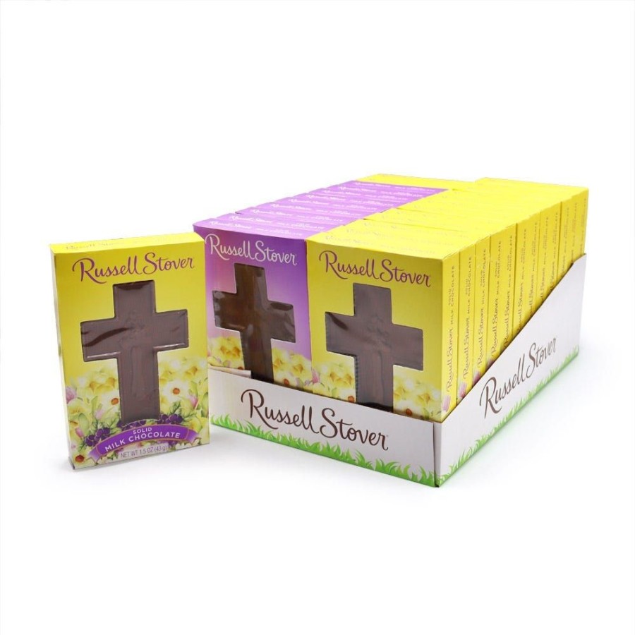 Easter Russell Stover | Solid Milk Chocolate Cross, 1.5 Oz., Case Of 24