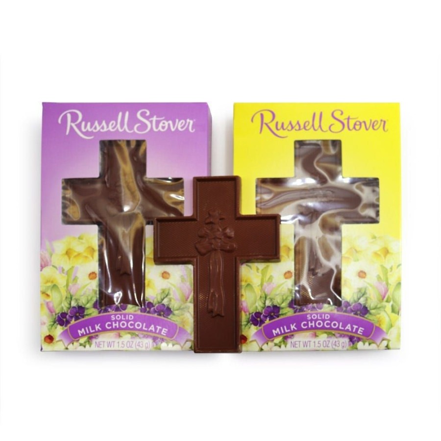 Easter Russell Stover | Solid Milk Chocolate Cross, 1.5 Oz., Case Of 24