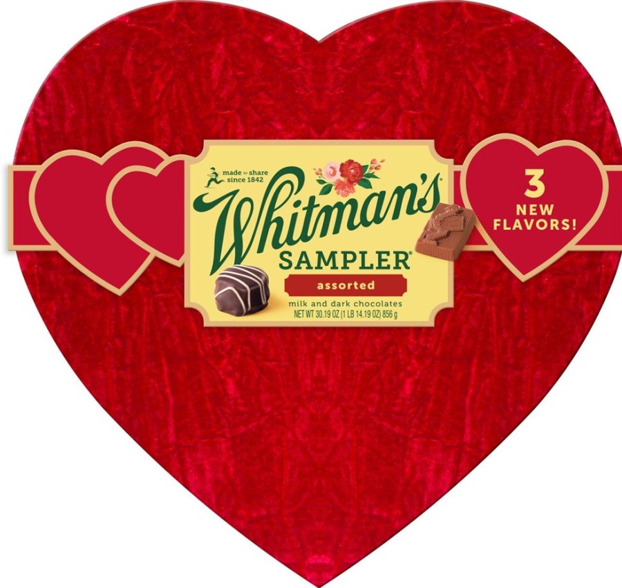 Valentines Day Russell Stover | Whitman'S Sampler Red Velvet Heart, 20.29 Oz.