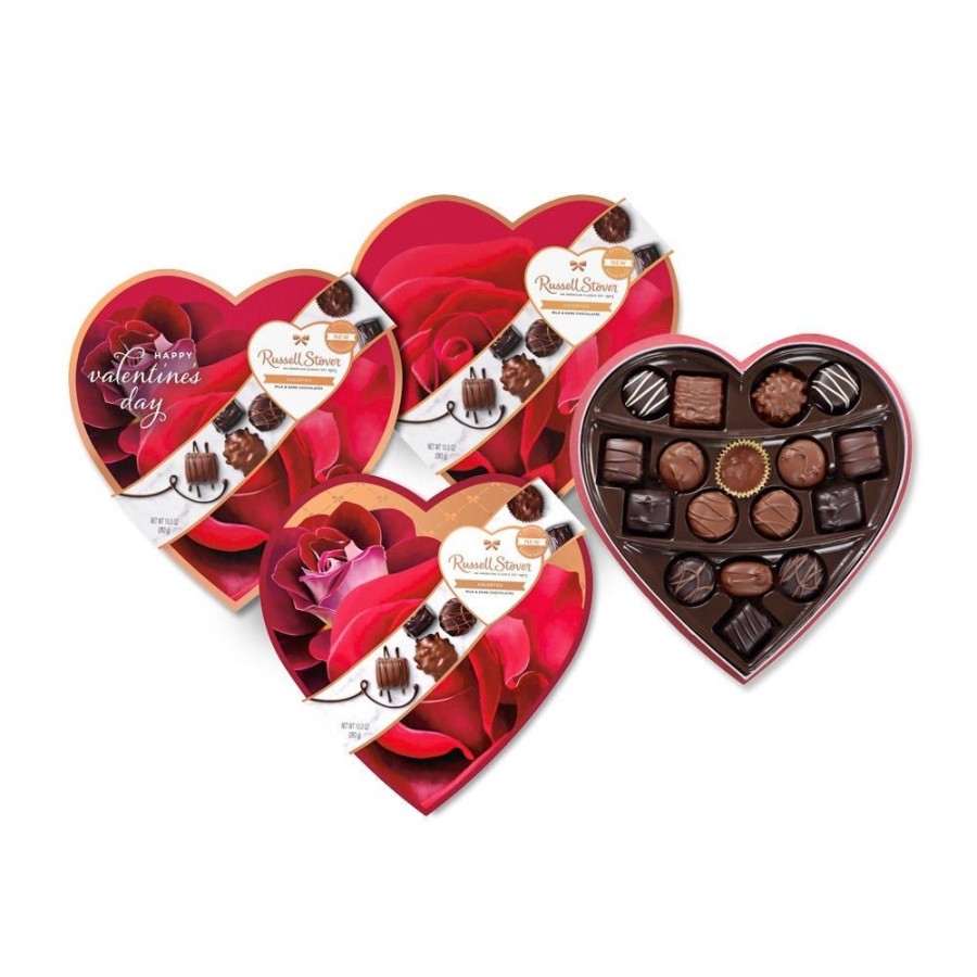 Valentines Day Russell Stover | Assorted Chocolates Romantic Heart, 10 Oz.