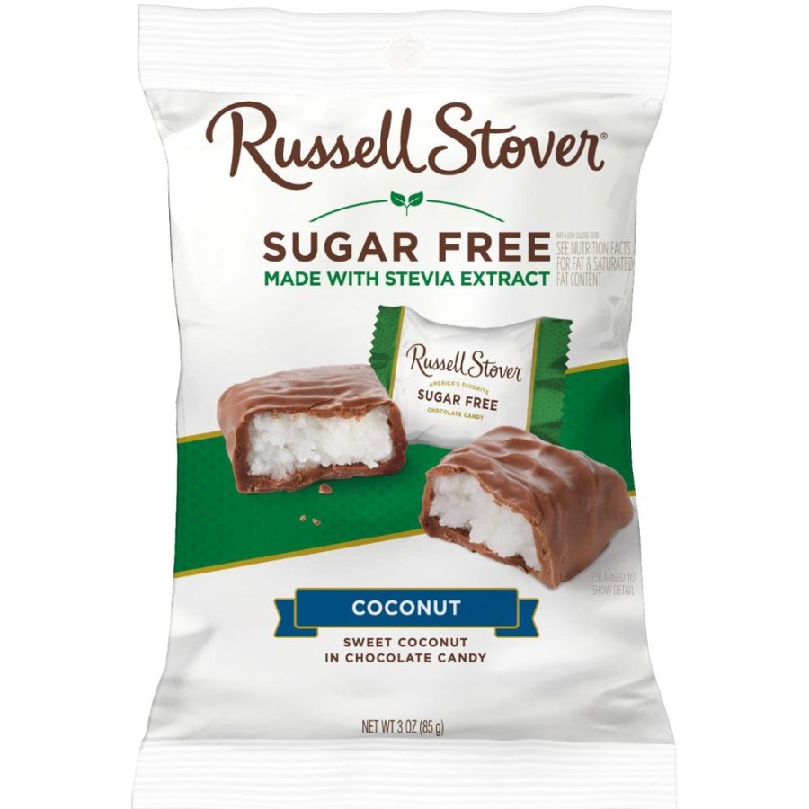 Chocolate Russell Stover | Sugar Free Coconut, 3 Oz. Bag