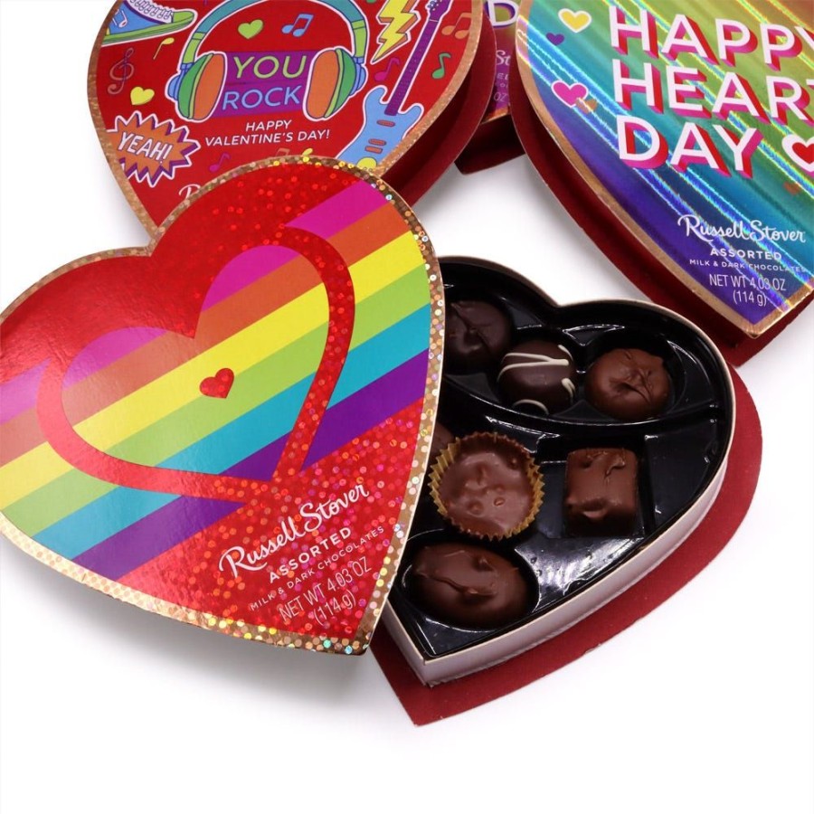 Valentines Day Russell Stover | Assorted Chocolates Tween Heart Box , 3.1 Oz.