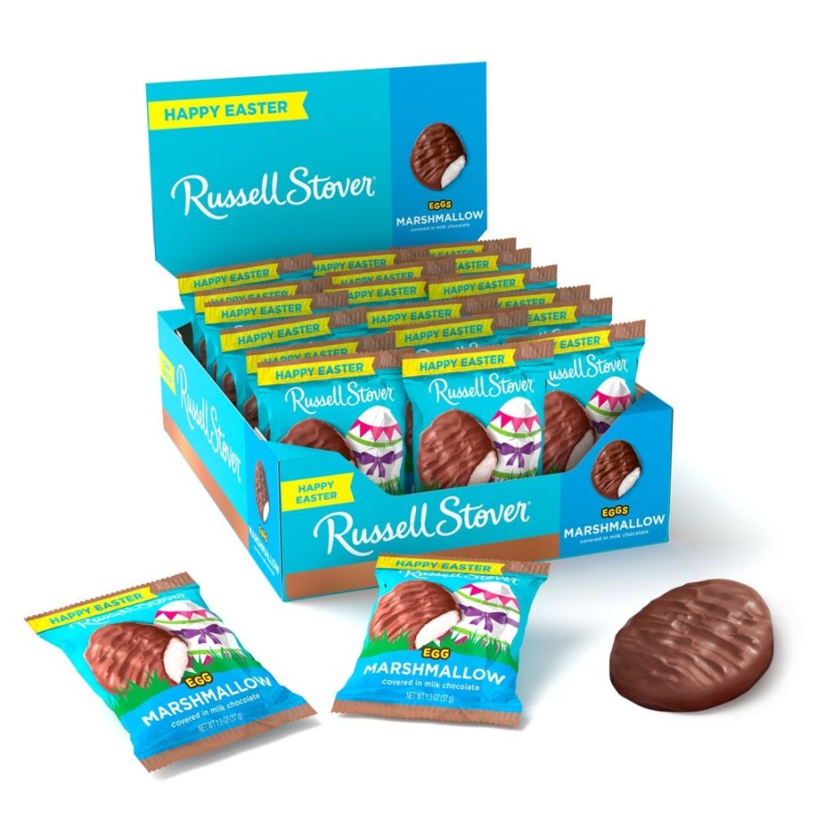 Easter Russell Stover | Milk Chocolate Marshmallow Egg, 1.3 Oz., Case Of 18