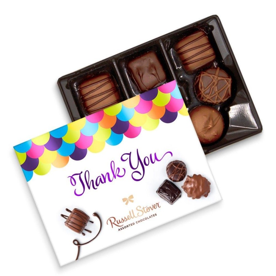 Chocolate Russell Stover | Assorted Chocolates Thank You Box, 4.6 Oz.