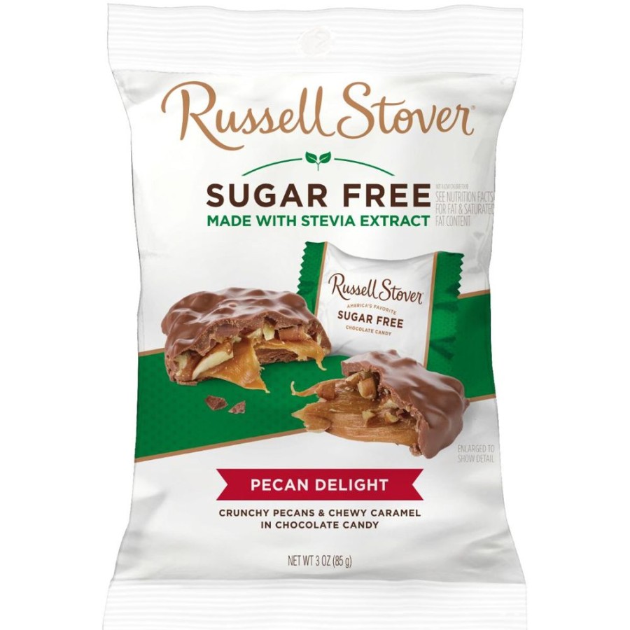 Chocolate Russell Stover | Sugar Free Pecan Delights, 3 Oz. Bag