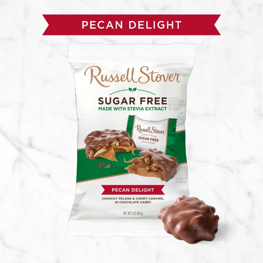 Chocolate Russell Stover | Sugar Free Pecan Delights, 3 Oz. Bag