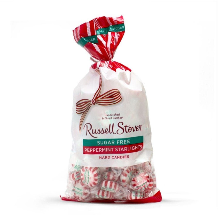 Chocolate Russell Stover | Sugar Free Peppermint Hard Candies, 12 Oz. Bag