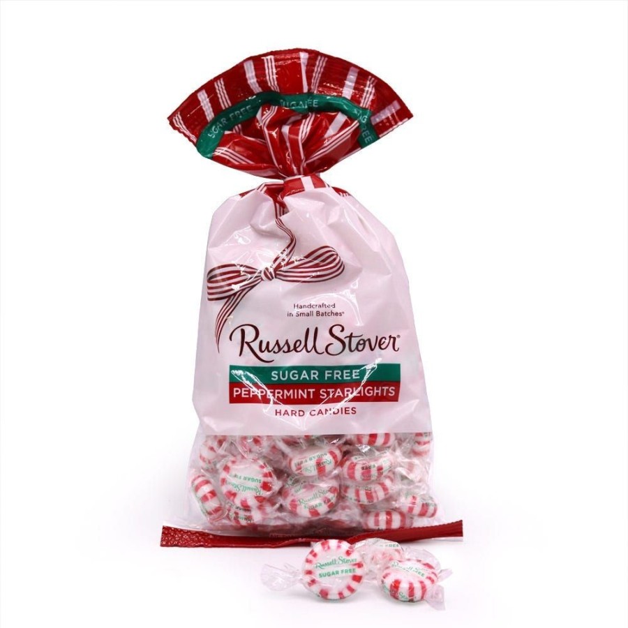 Chocolate Russell Stover | Sugar Free Peppermint Hard Candies, 12 Oz. Bag