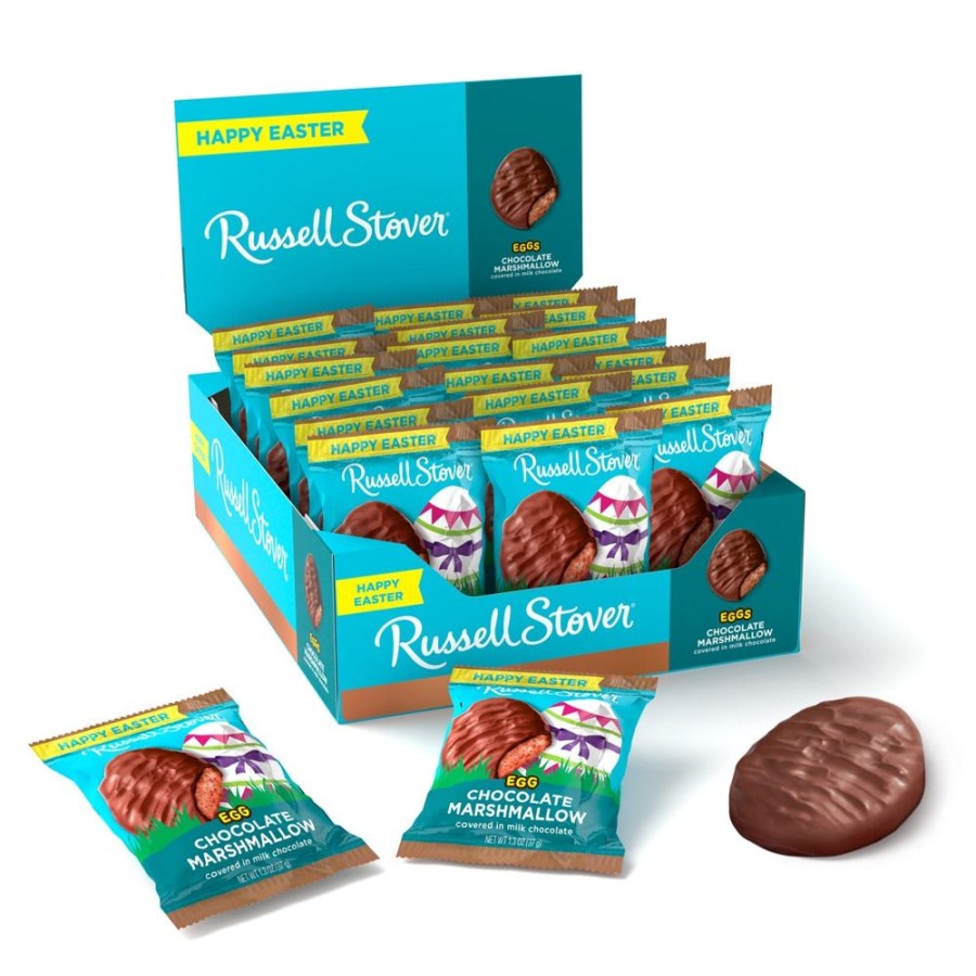 Easter Russell Stover | Milk Chocolate Chocolate Marshmallow Egg, 1.3 Oz., Case Of 18