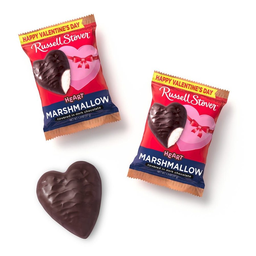 Valentines Day Russell Stover | Dark Chocolate Marshmallow Heart, 1.3 Oz., Case Of 18