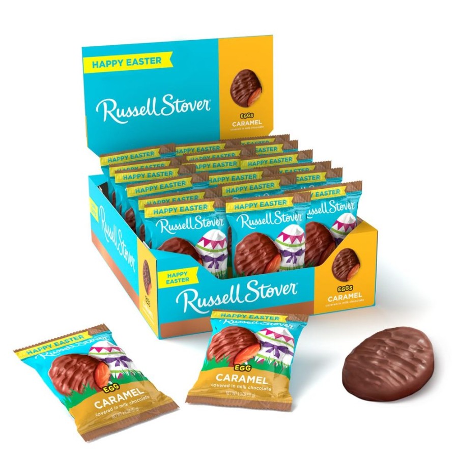 Easter Russell Stover | Milk Chocolate Caramel Egg, 1.3 Oz., Case Of 18