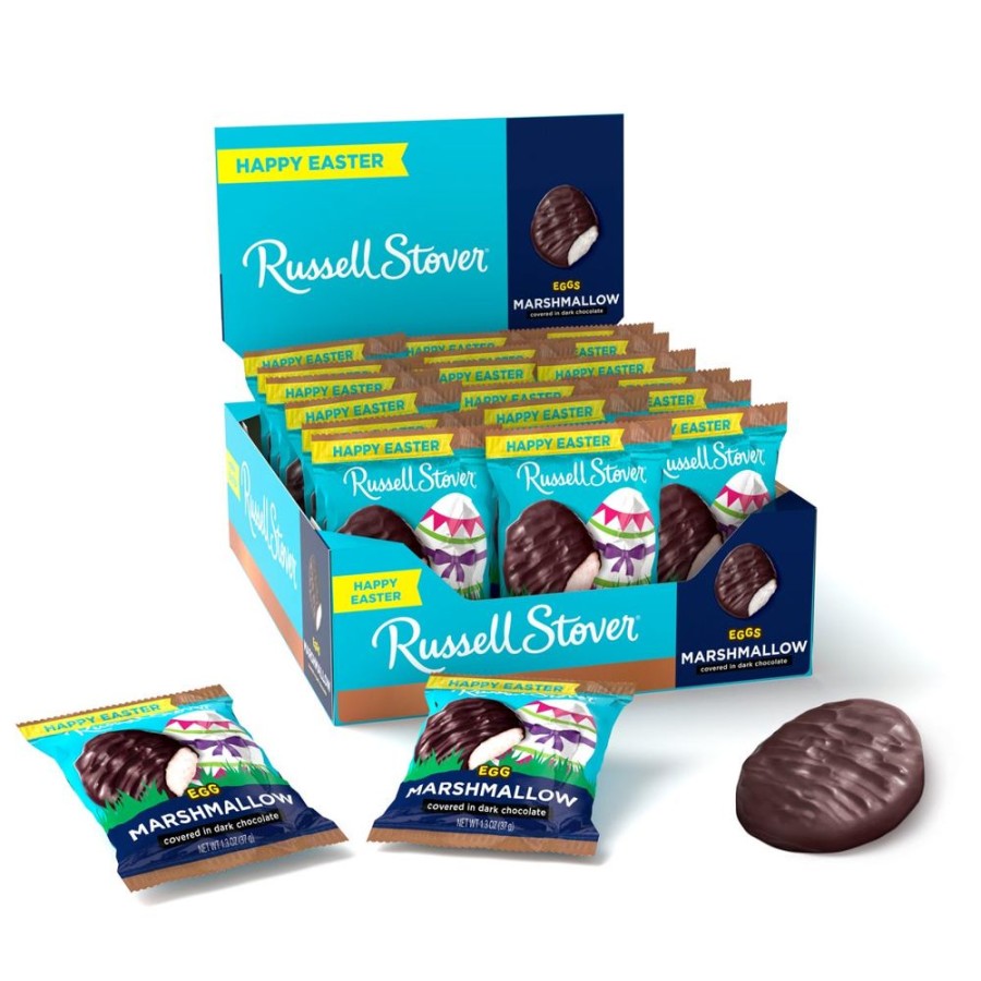 Easter Russell Stover | Dark Chocolate Marshmallow Egg, 1.3 Oz., Case Of 18