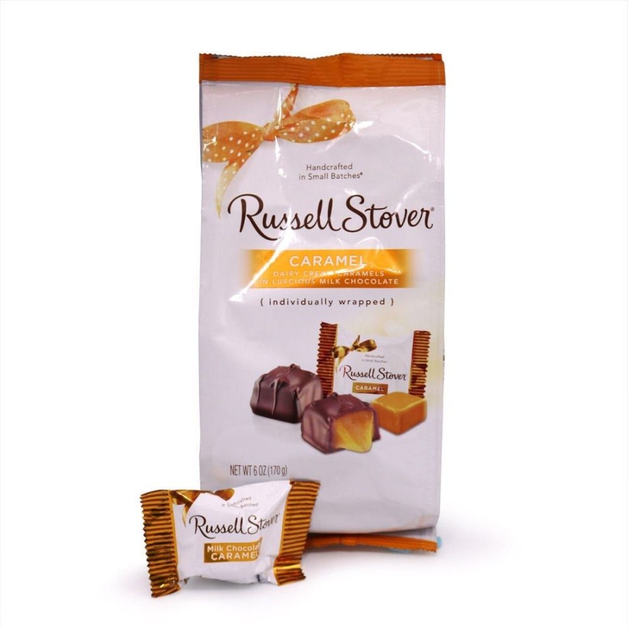 Chocolate Russell Stover | Milk Chocolate Caramels Favorites, 6 Oz. Bag