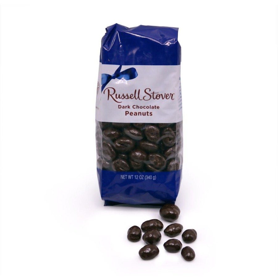 Chocolate Russell Stover | Dark Chocolate Peanuts, 12 Oz. Bag