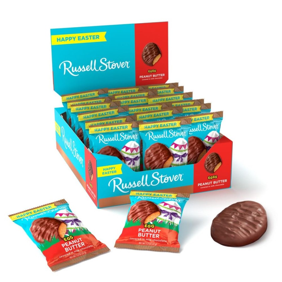 Easter Russell Stover | Milk Chocolate Peanut Butter Egg, 1.3 Oz., Case Of 18