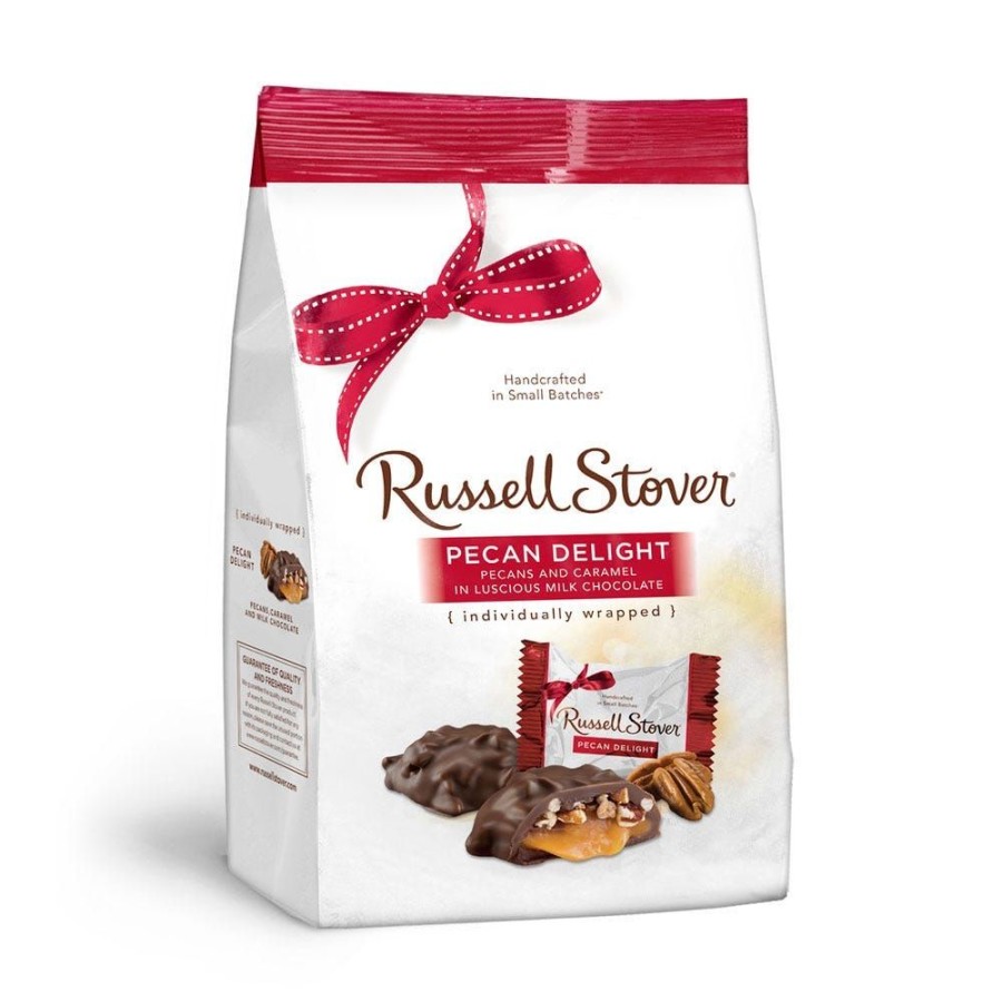 Chocolate Russell Stover | Milk Chocolate Pecan Delights, 16.1 Oz. Bag