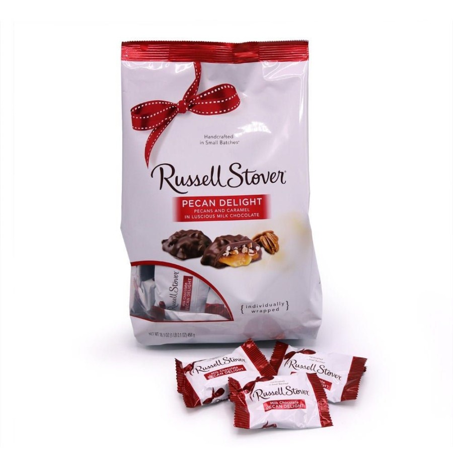 Chocolate Russell Stover | Milk Chocolate Pecan Delights, 16.1 Oz. Bag