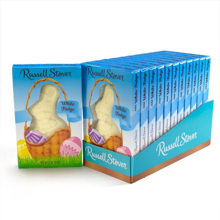 Easter Russell Stover | Solid White Fudge Rabbit, 3 Oz., Case Of 12