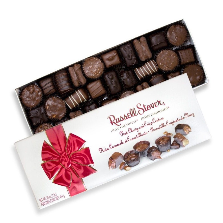 Chocolate Russell Stover | Nut, Chewy & Crisp Assortment, 16 Oz. Box