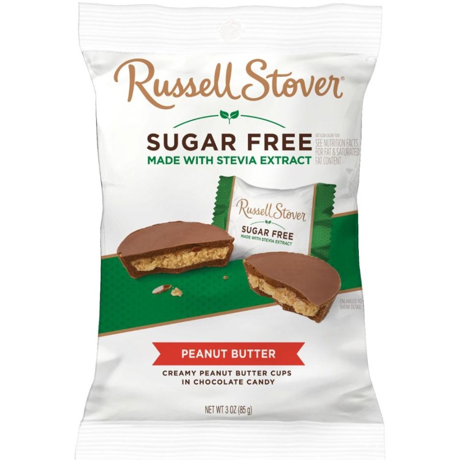 Chocolate Russell Stover | Sugar Free Peanut Butter Cups, 3 Oz. Bag