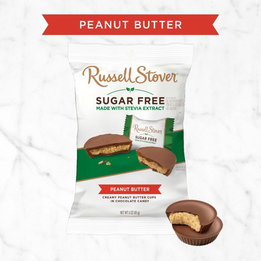 Chocolate Russell Stover | Sugar Free Peanut Butter Cups, 3 Oz. Bag