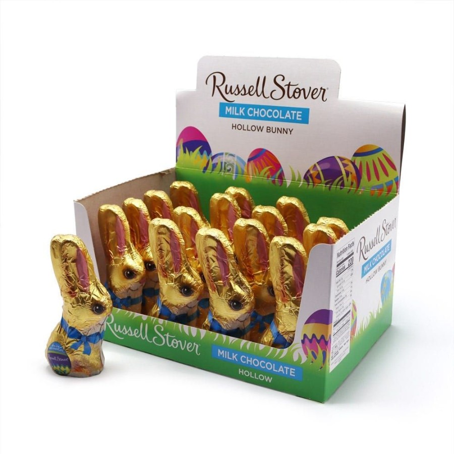 Easter Russell Stover | Hollow Milk Chocolate Bunny, 1.5 Oz., Case Of 16