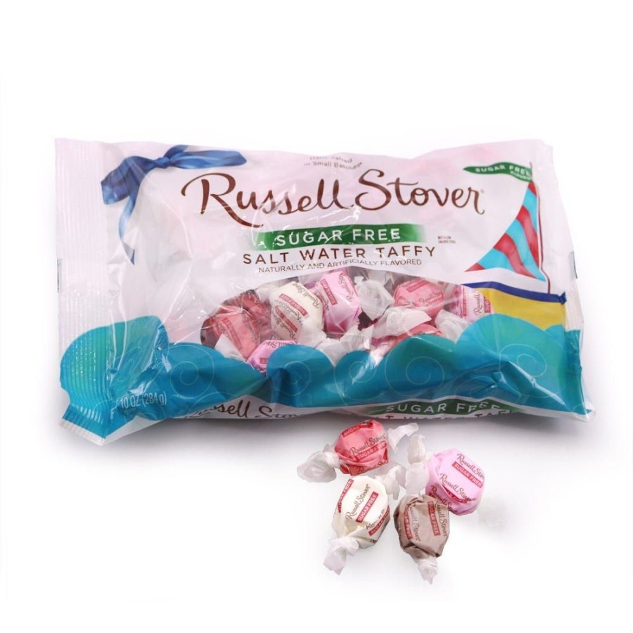 Chocolate Russell Stover | Sugar Free Salt Water Taffy, 10 Oz. Bag