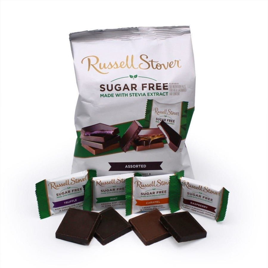 Chocolate Russell Stover | Sugar Free Tile Assortment, 16.4 Oz. Bag