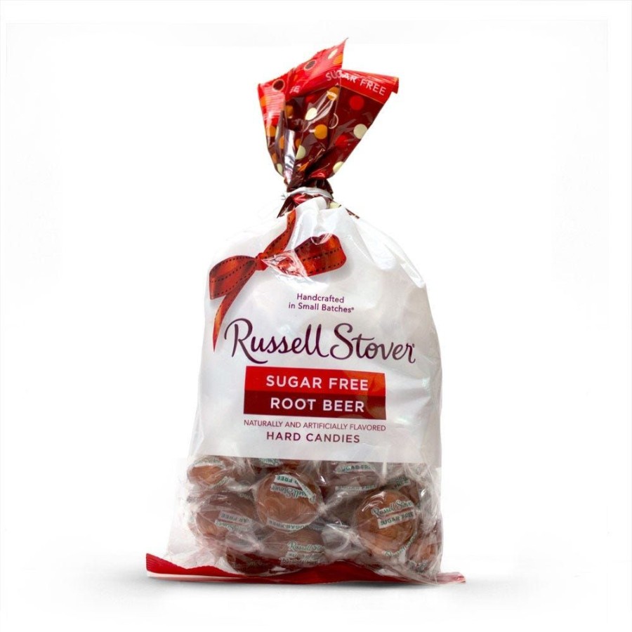 Chocolate Russell Stover | Sugar Free Root Beer Hard Candies, 12 Oz. Bag