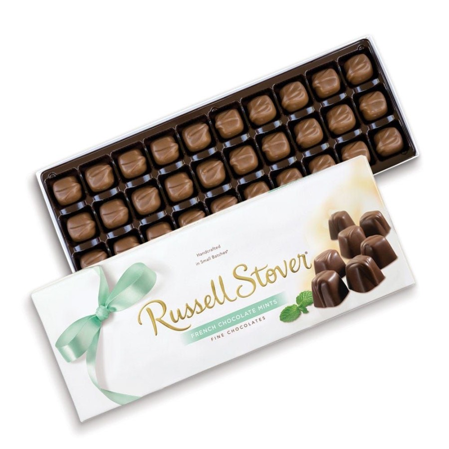 Chocolate Russell Stover | Milk Chocolate French Chocolate Mints, 10 Oz. Box