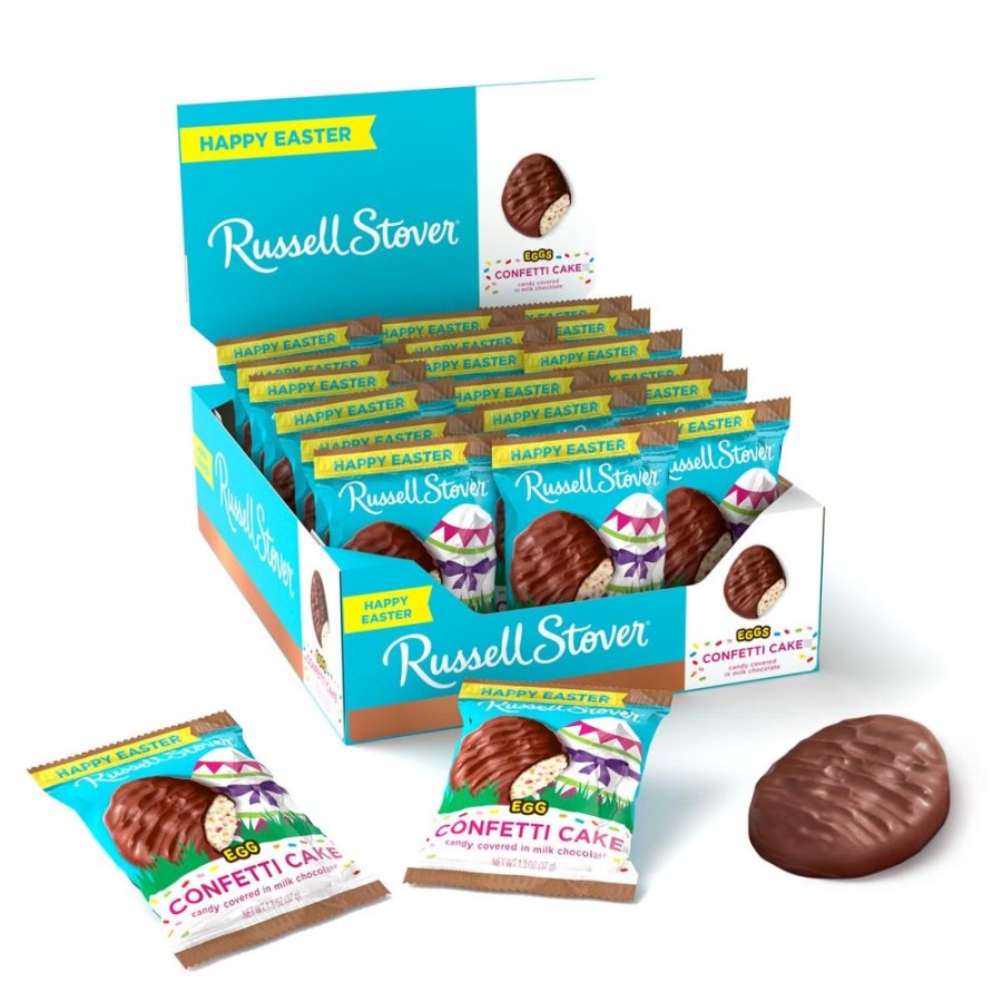 Easter Russell Stover | Milk Chocolate Confetti Egg, 1.3 Oz., Case Of 18