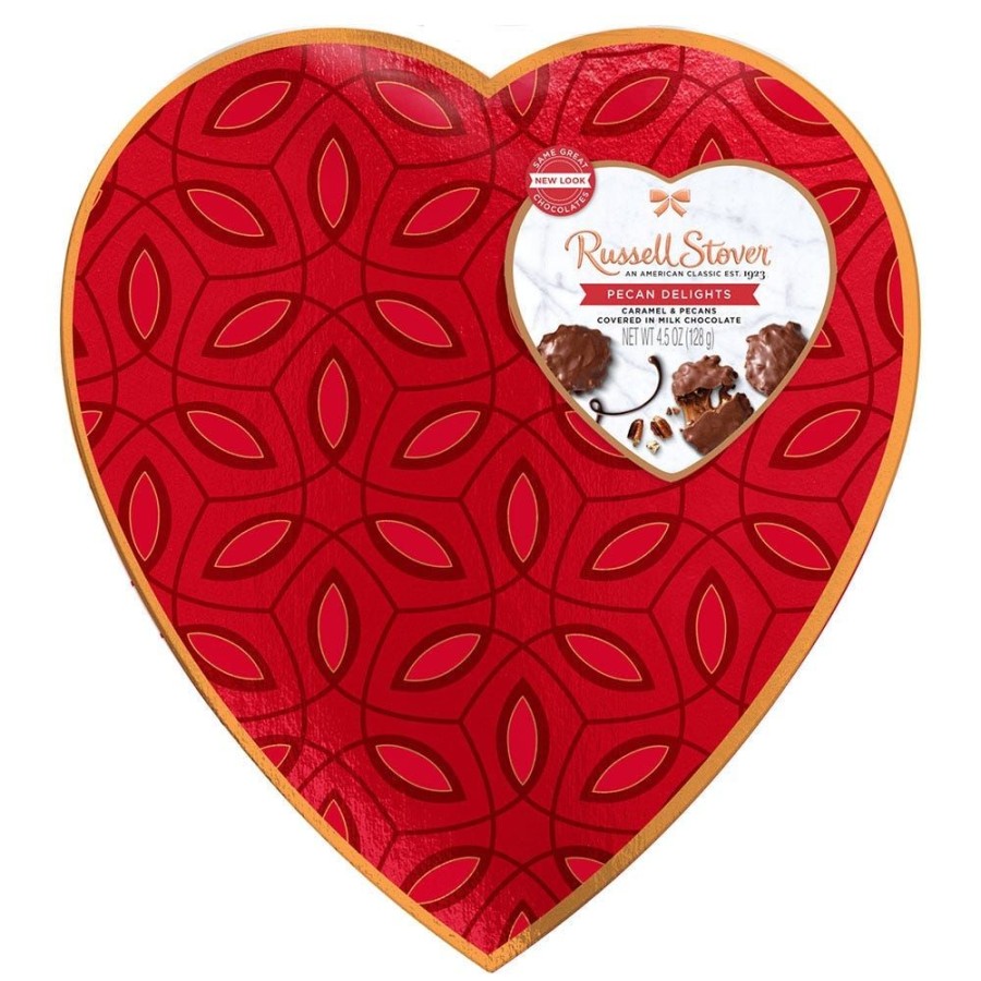 Valentines Day Russell Stover | Pecan Delights Decorative Heart, 4.5 Oz.