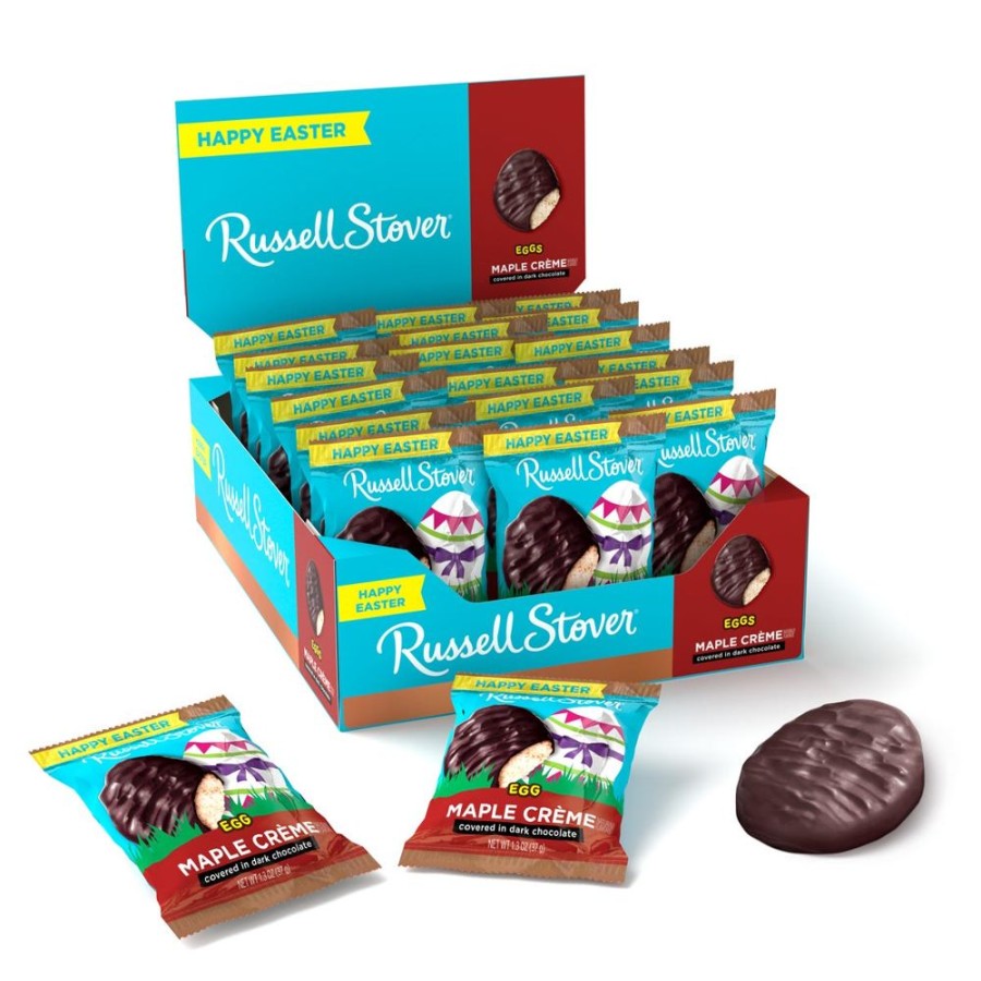 Easter Russell Stover | Dark Chocolate Maple Creme Egg, 1.3 Oz., Case Of 18