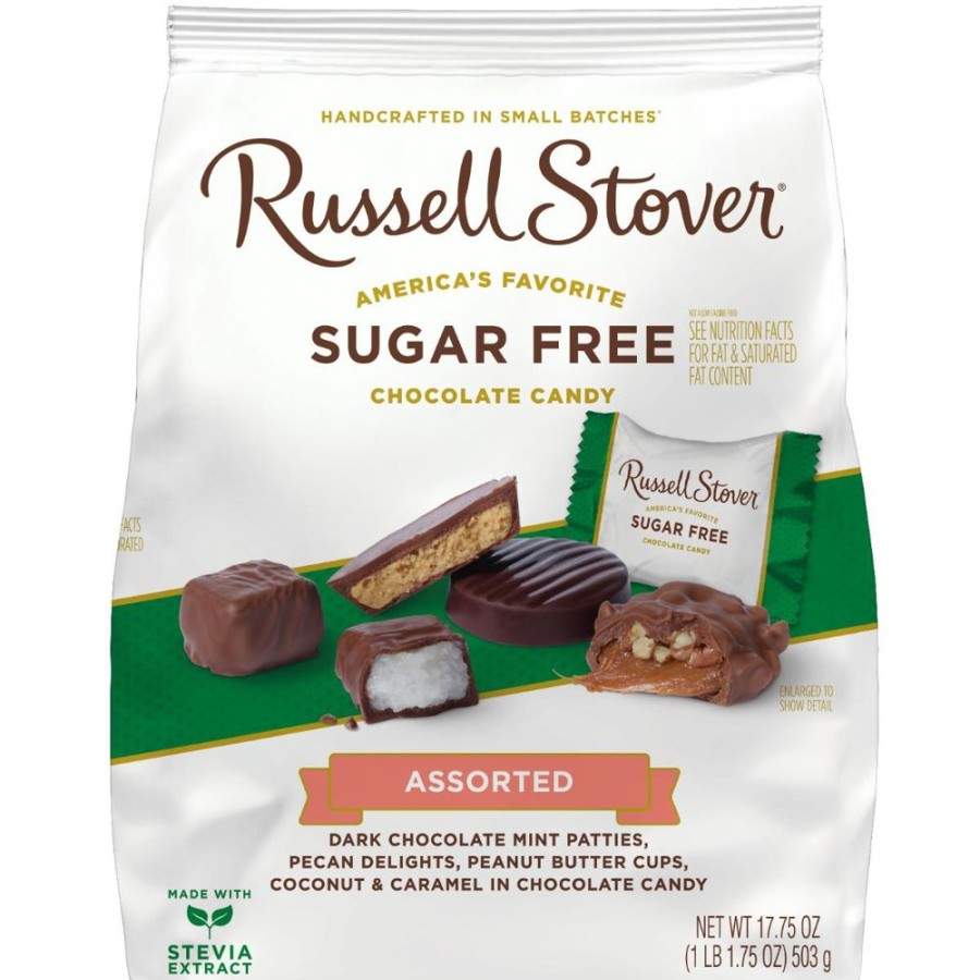 Chocolate Russell Stover | Sugar Free Assortment, 17.75 Oz Bag