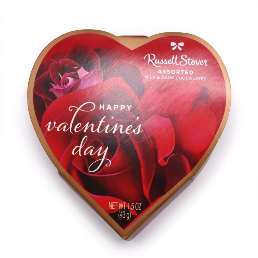 Valentines Day Russell Stover | Assorted Chocolates Photo Heart, 1.5 Oz. With Coco Plush