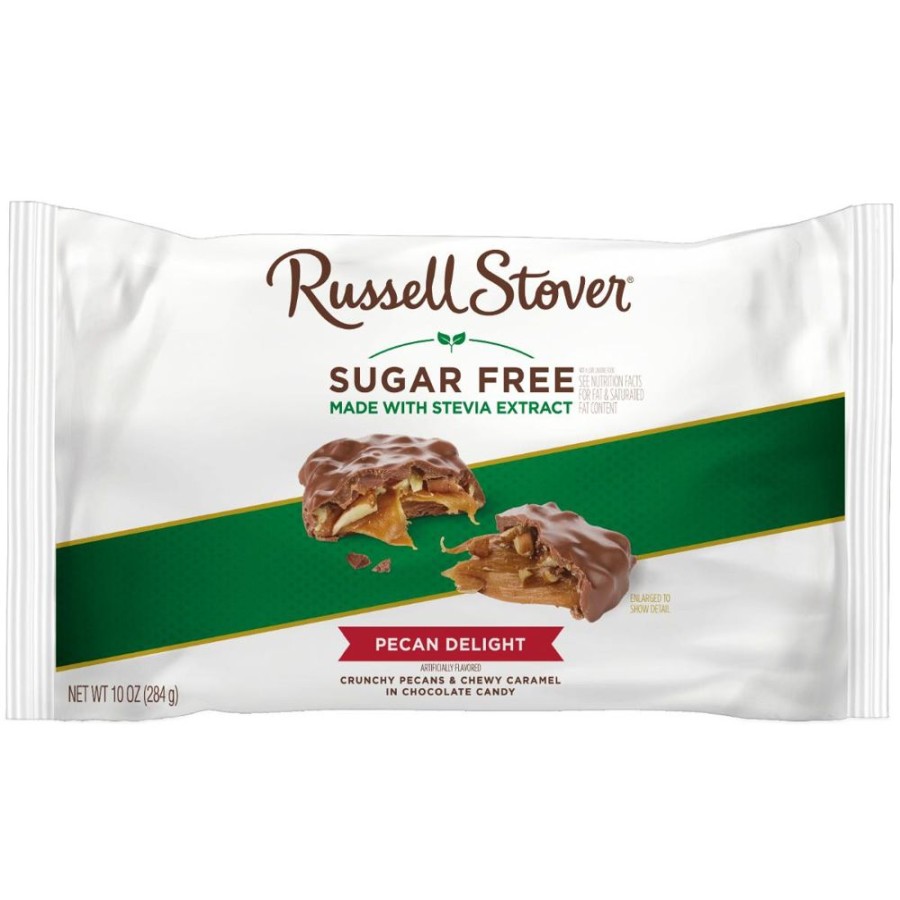 Chocolate Russell Stover | Sugar Free Pecan Delights, 10 Oz. Bag