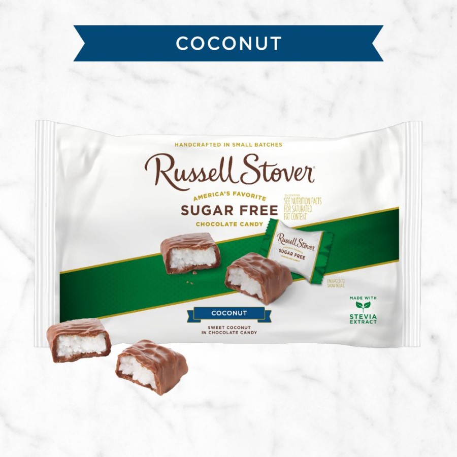 Chocolate Russell Stover | Sugar Free Coconut, 10 Oz. Bag