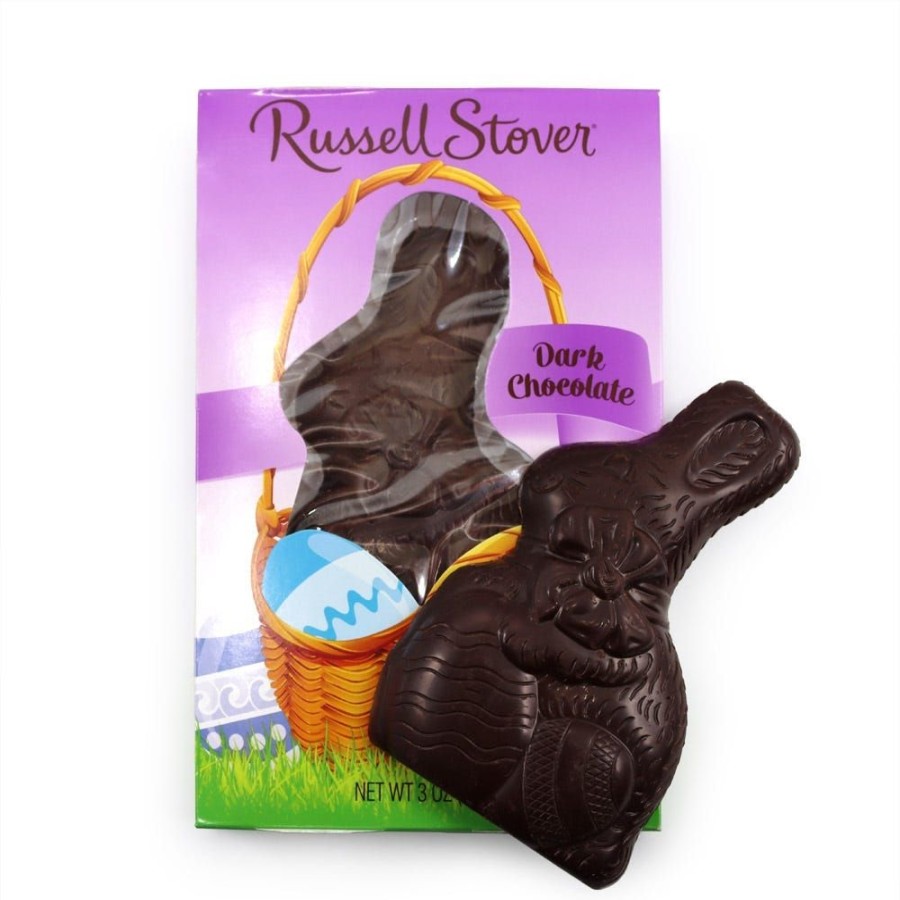 Easter Russell Stover | Dark Chocolate Flatback Rabbit, 3 Oz., Case Of 12