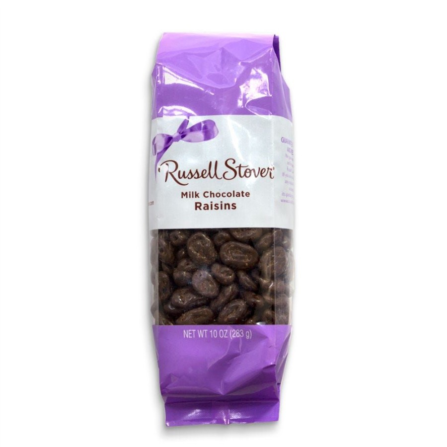 Chocolate Russell Stover | Milk Chocolate Raisins, 10 Oz. Bag