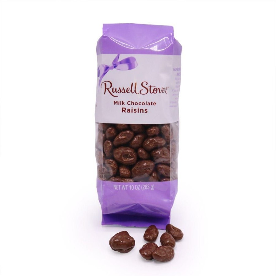 Chocolate Russell Stover | Milk Chocolate Raisins, 10 Oz. Bag