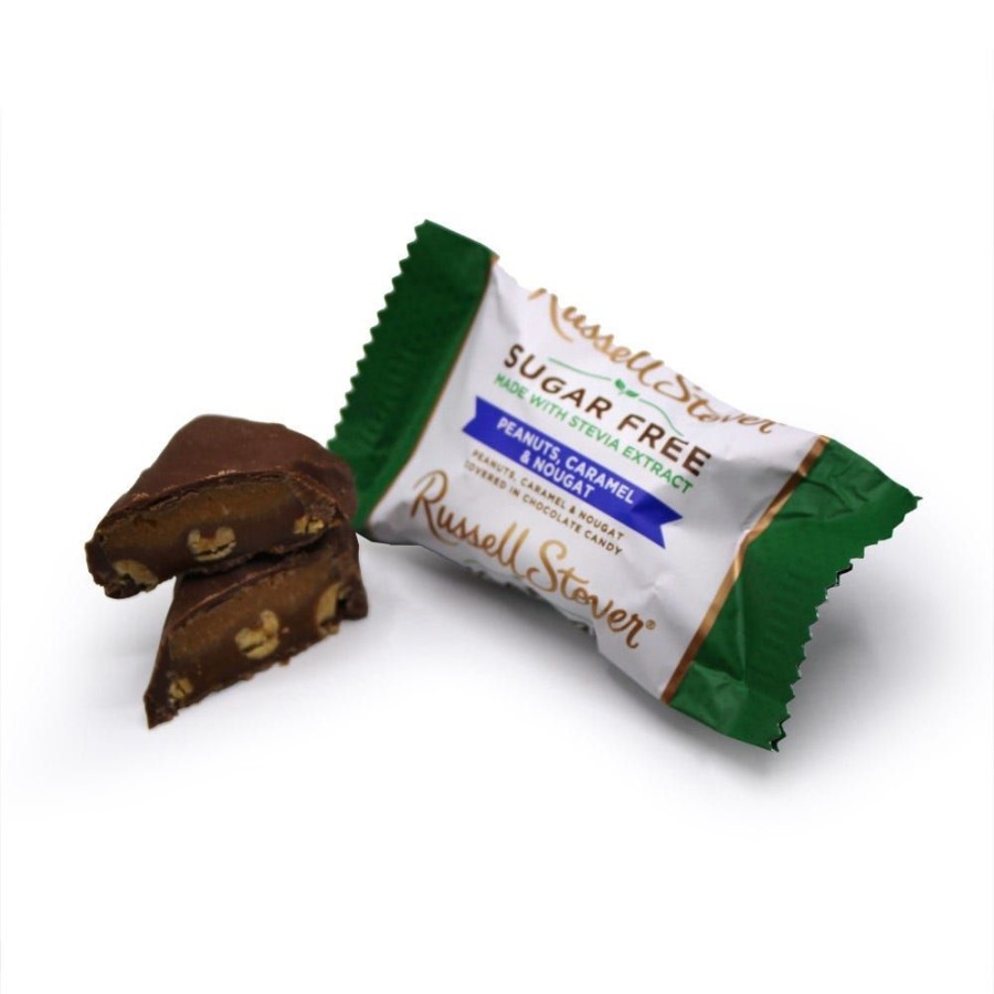 Chocolate Russell Stover | Sugar Free Chocolate Peanut, Caramel & Nougat, 3 Oz. Bag