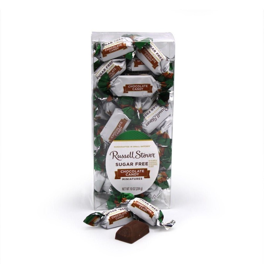 Chocolate Russell Stover | Sugar Free Chocolate Candy Miniatures, 10 Oz. Box