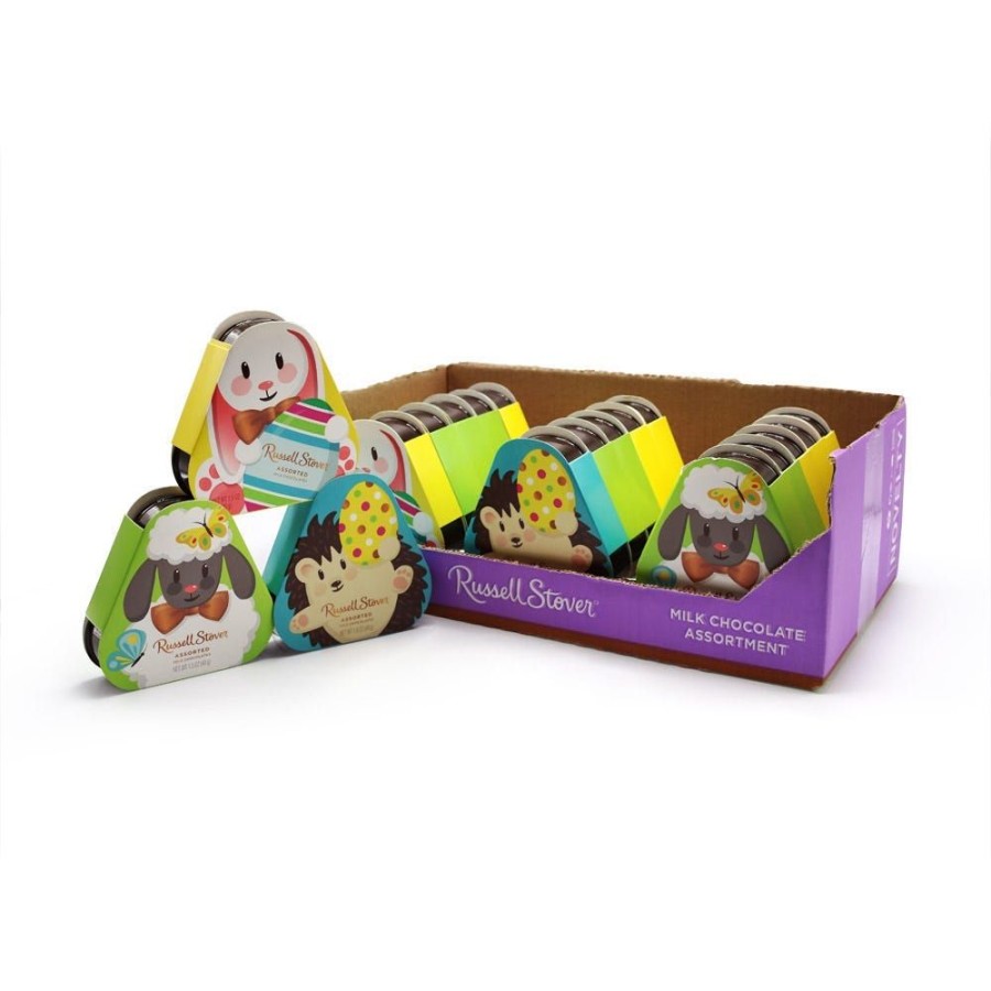 Easter Russell Stover | 1.5 Oz. Assorted Milk Chocolate Easter Gift Box, Case Of 18