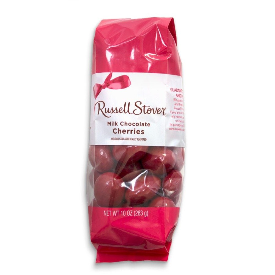 Chocolate Russell Stover | Milk Chocolate Red Cherries, 10 Oz. Bag