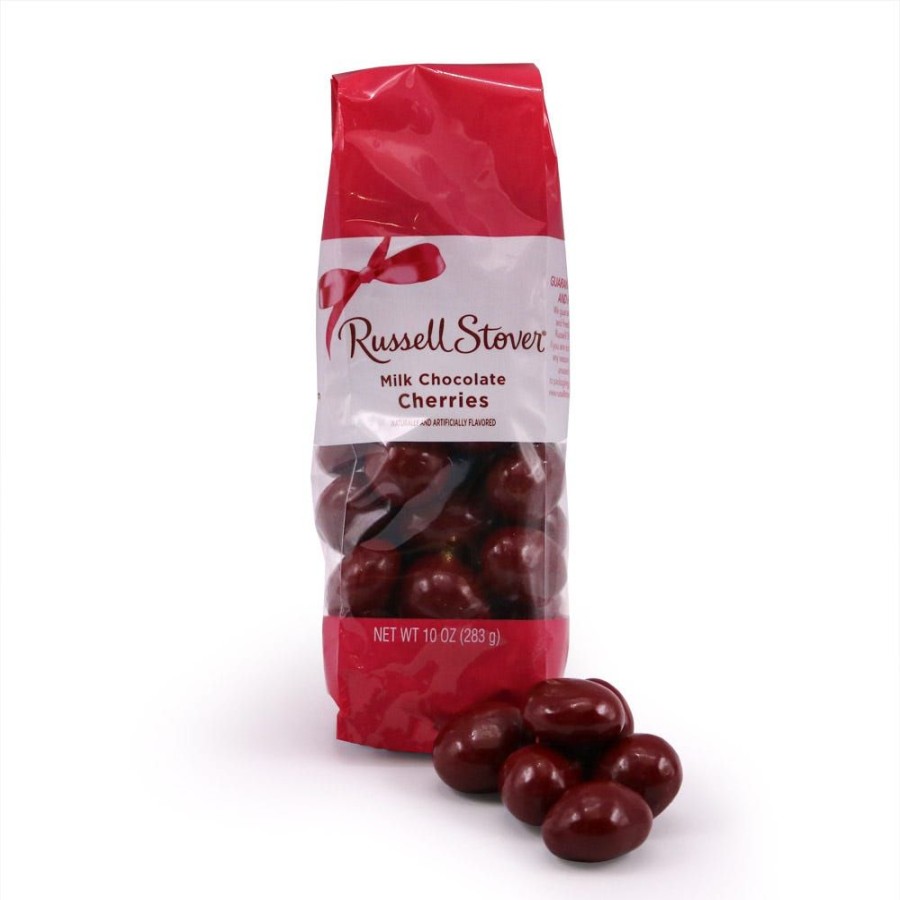 Chocolate Russell Stover | Milk Chocolate Red Cherries, 10 Oz. Bag