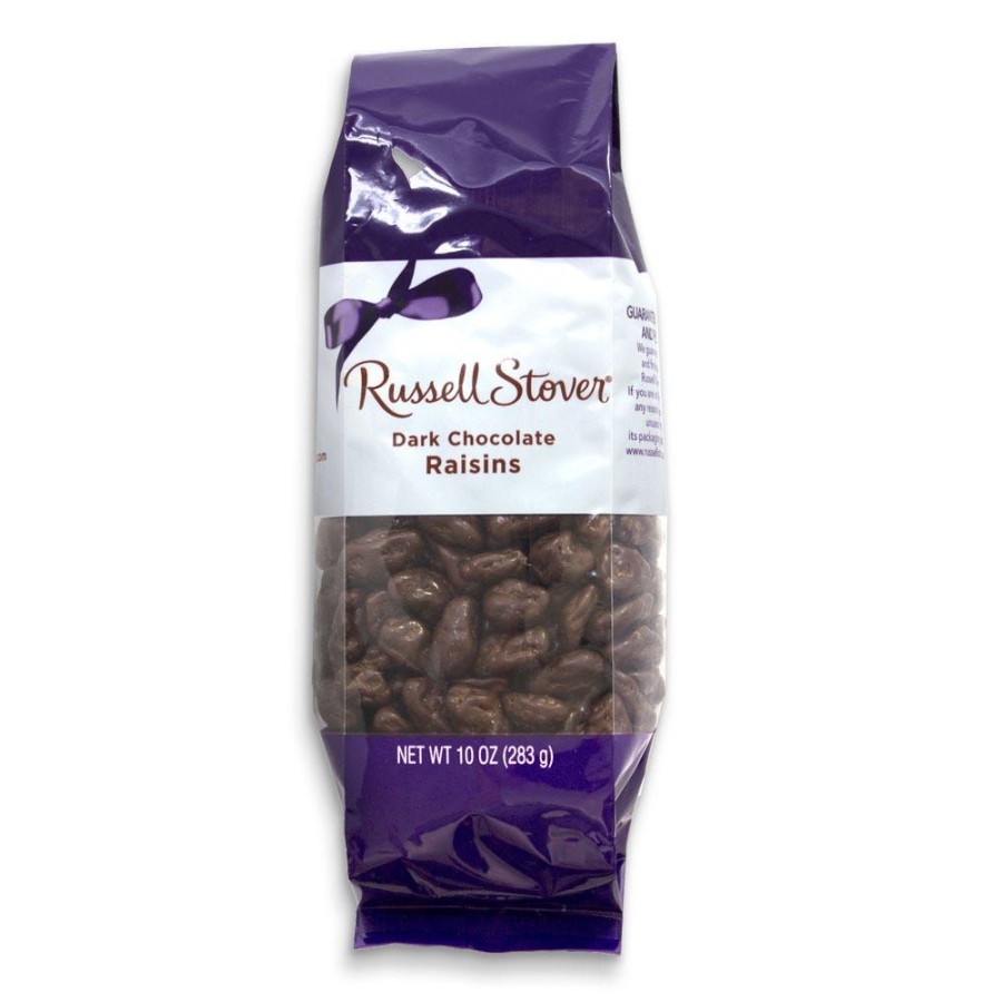 Chocolate Russell Stover | Dark Chocolate Raisins, 10 Oz. Bag